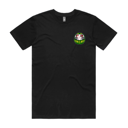 Black front flat lay