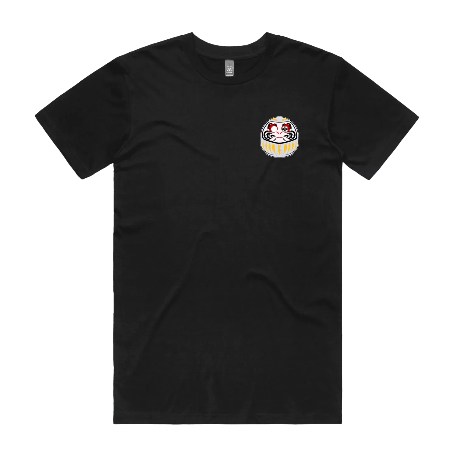 Black front flat lay
