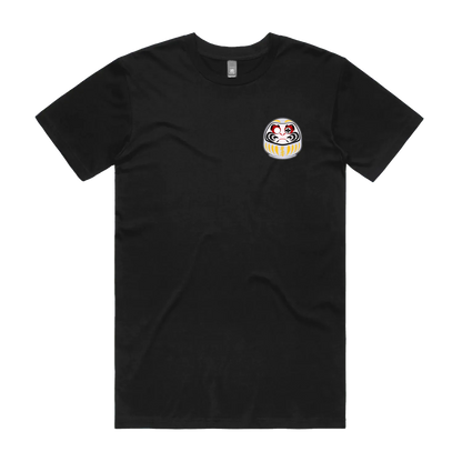 Black front flat lay