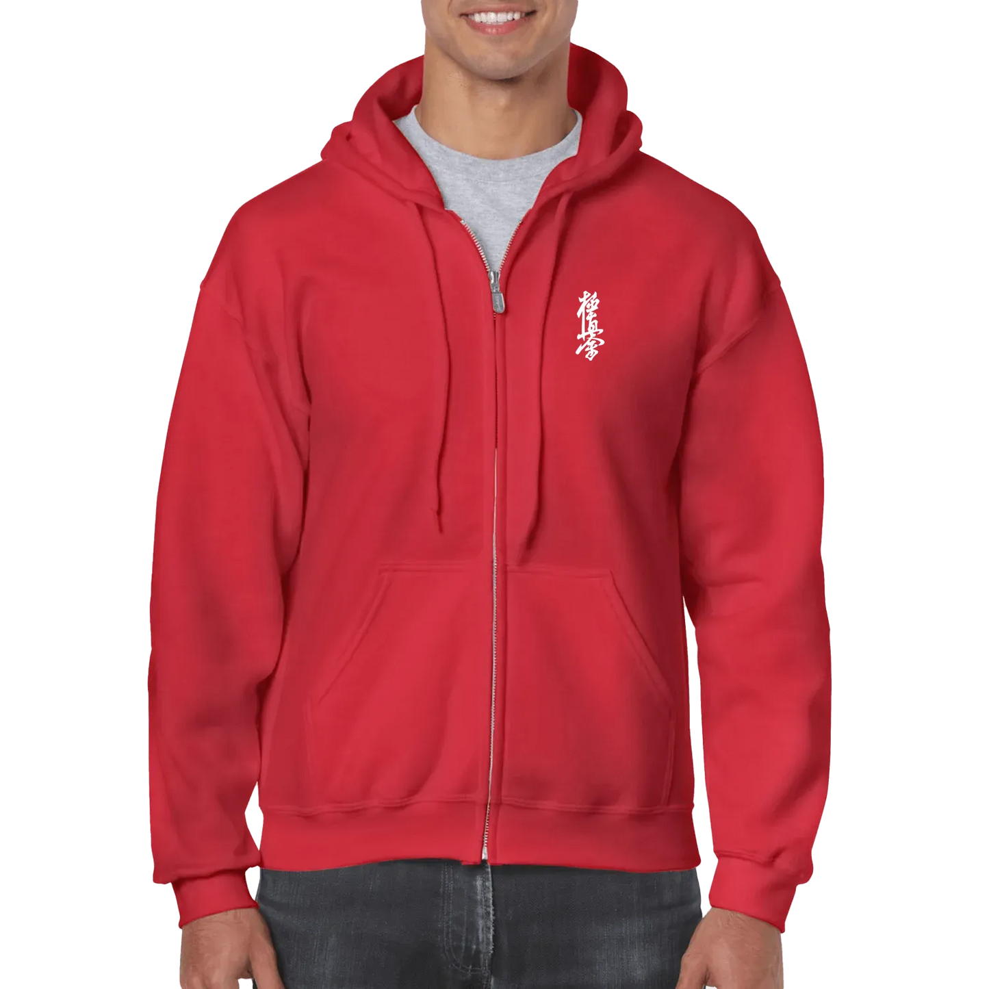 Red front flat lay