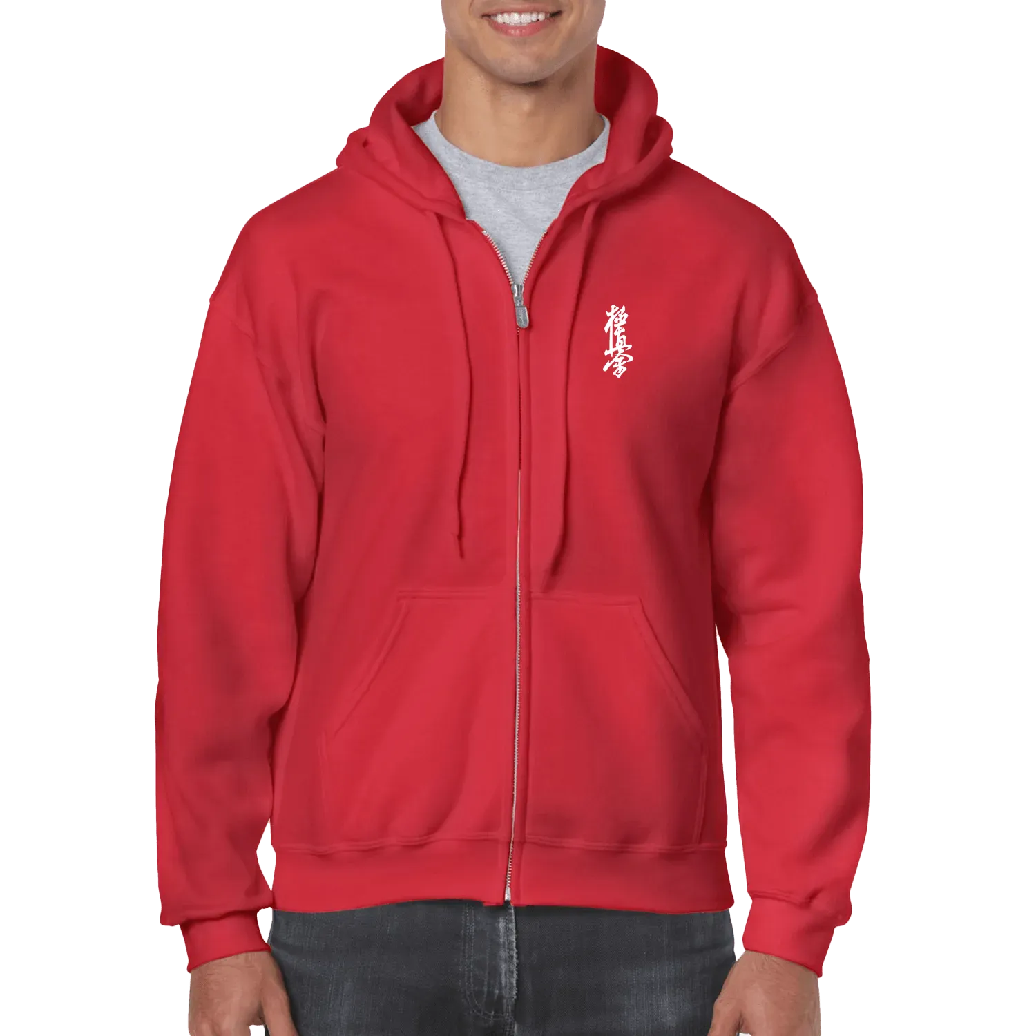 Red front flat lay